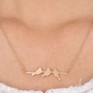 3/$40 item! - Birds on Branch Gold Chain Necklace
